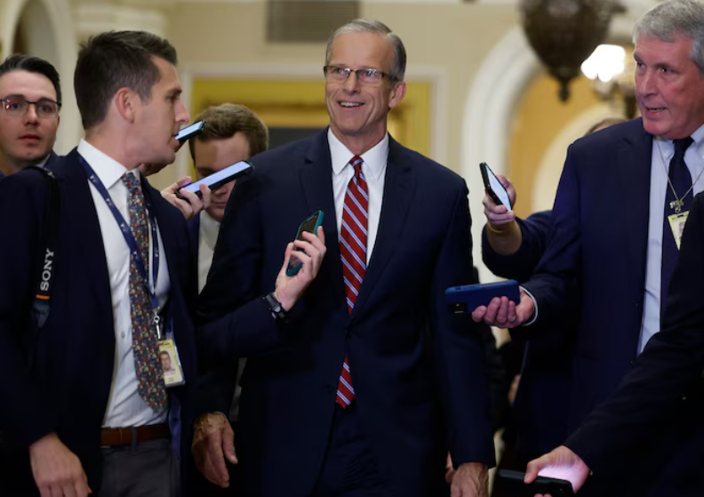 John Thune elected as Senate Republican leader to succeed McConnell