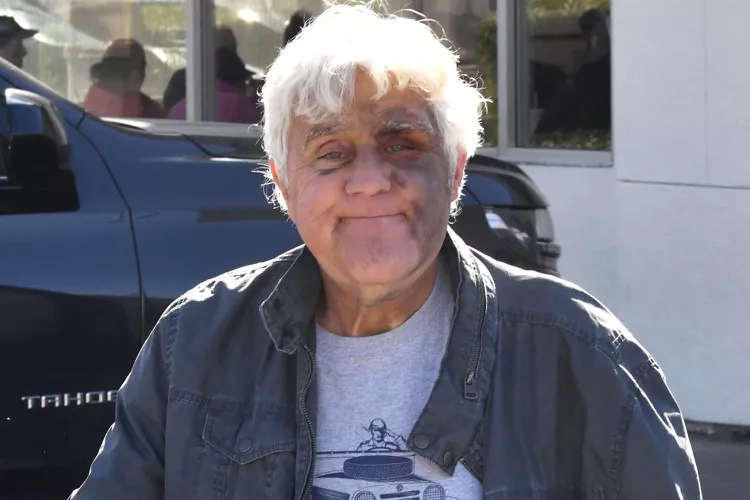 Jay Leno Steps Out in Los Angeles with Bruised Face, Broken Wrist After Rolling 60 Ft. Down a Hill