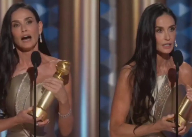 Demi Moore makes heartbreaking admission during speech after winning first acting award in 45 year career