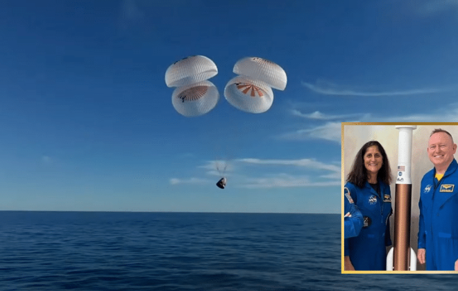 NASA Astronauts Return To Earth After Being Stranded In Space For Nine Months