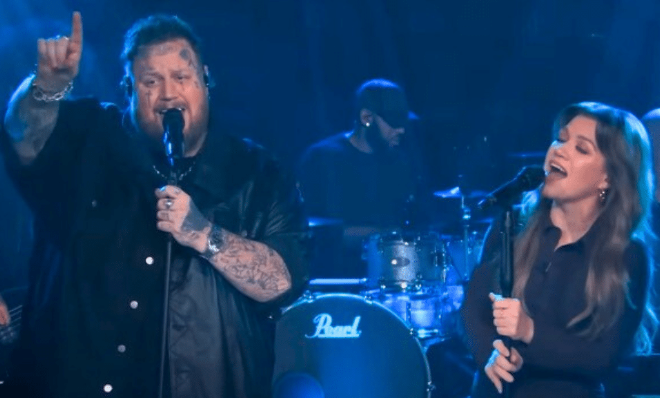 Jelly Roll & Kelly Clarkson Unite For Inspirational Rendition Of “I Am Not Okay”