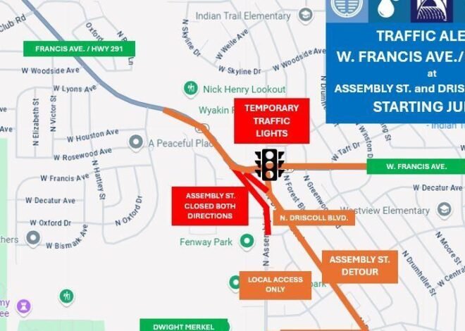 Major infrastructure project causing traffic changes in northwest Spokane starting next week | News