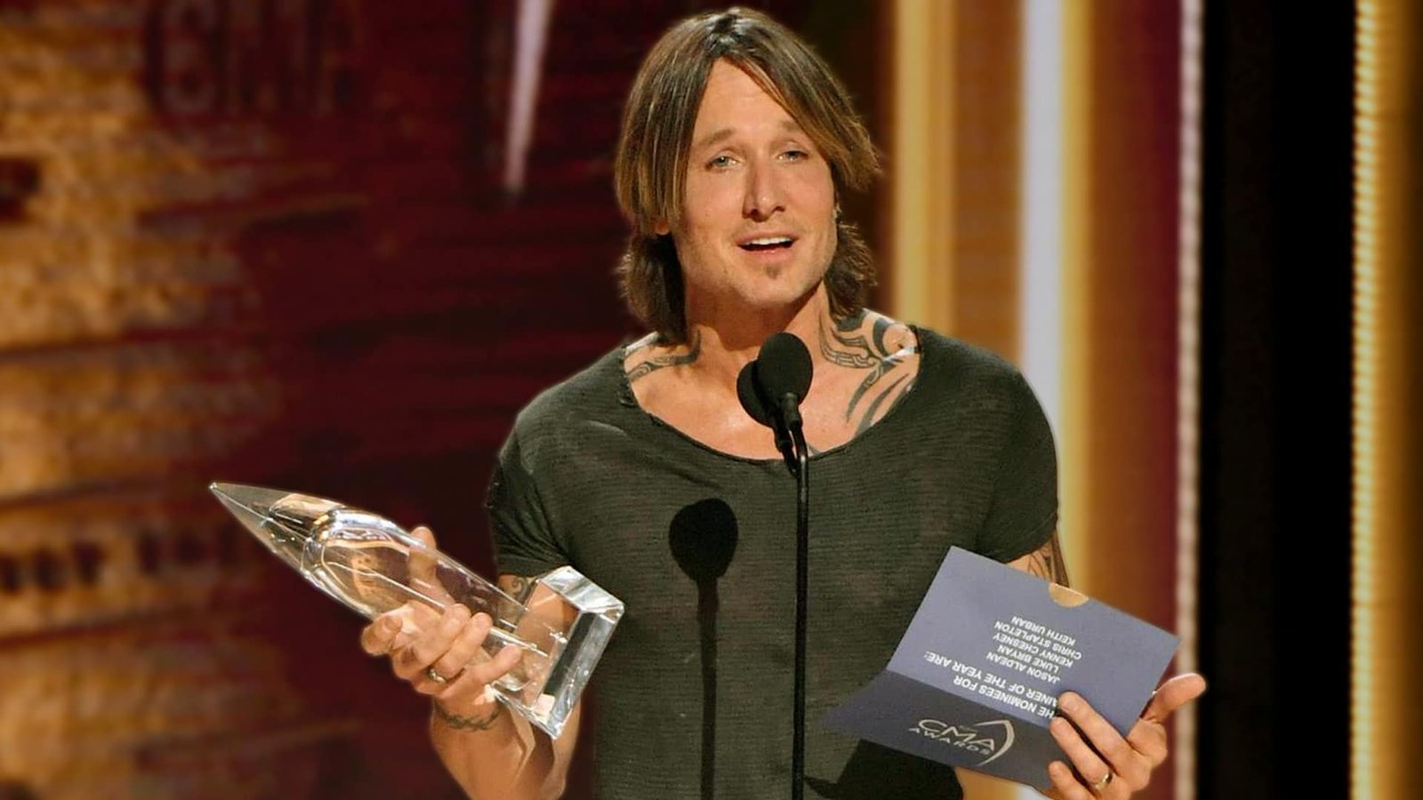 Keith Urban Gives Away Almost Every Award He Wins So One Person Can Keep a Room Full of Them