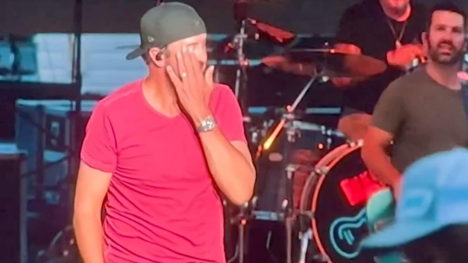 Luke Bryan Gets Hit in the Face on Stage at State Fair and Fans Caught It All on Video