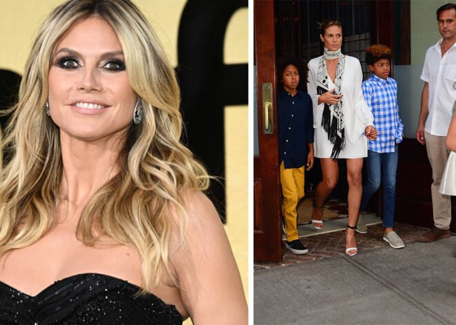 Heidi Klum defends being topless around her kids