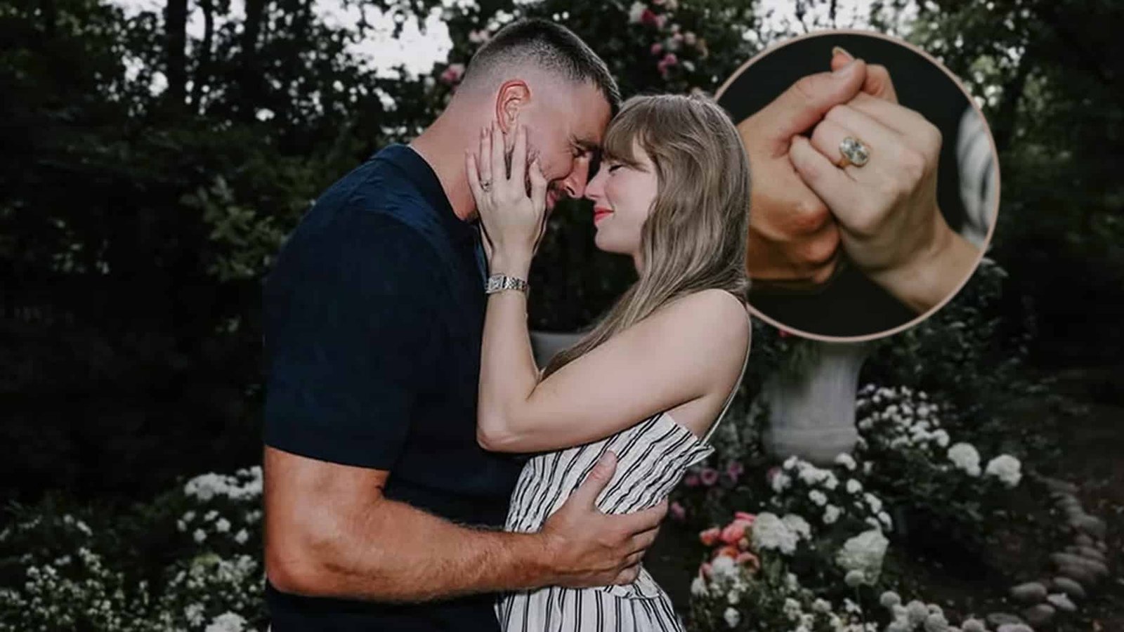 Former Country Star Turned Global Icon Taylor Swift Gets Engaged to Travis Kelce and Shows Off the Ring