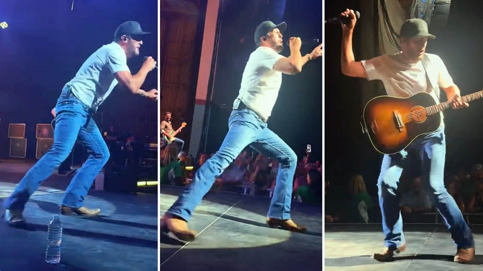Luke Bryan Slips On Stage Mid-Song Then Turns It Into a Full-On Dance That Has Everyone Laughing