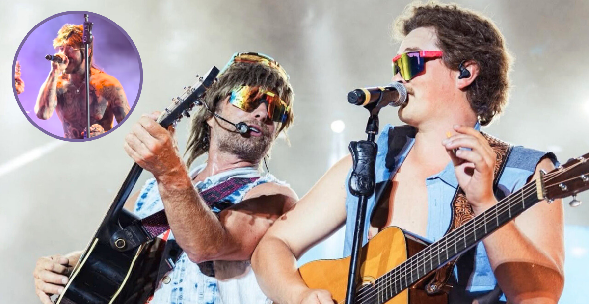Post Malone Takes The Stage With Dierks Bentley And Zach Top As Part Of The Hot Country Knights