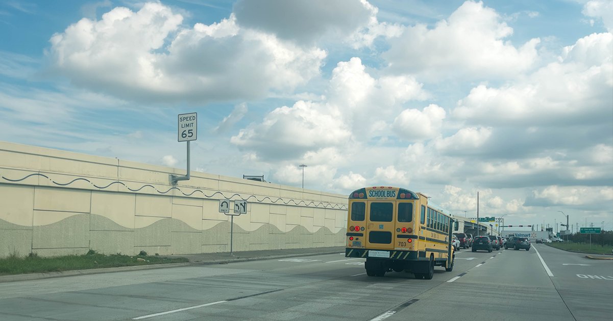 Horror as Texas school bus carrying 42 students rolls over in violent crash