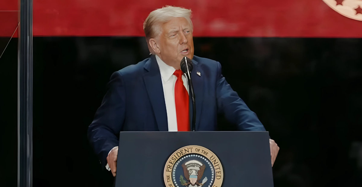 President Donald Trump Addresses Massive Crowd At Charlie Kirk’s Memorial Service
