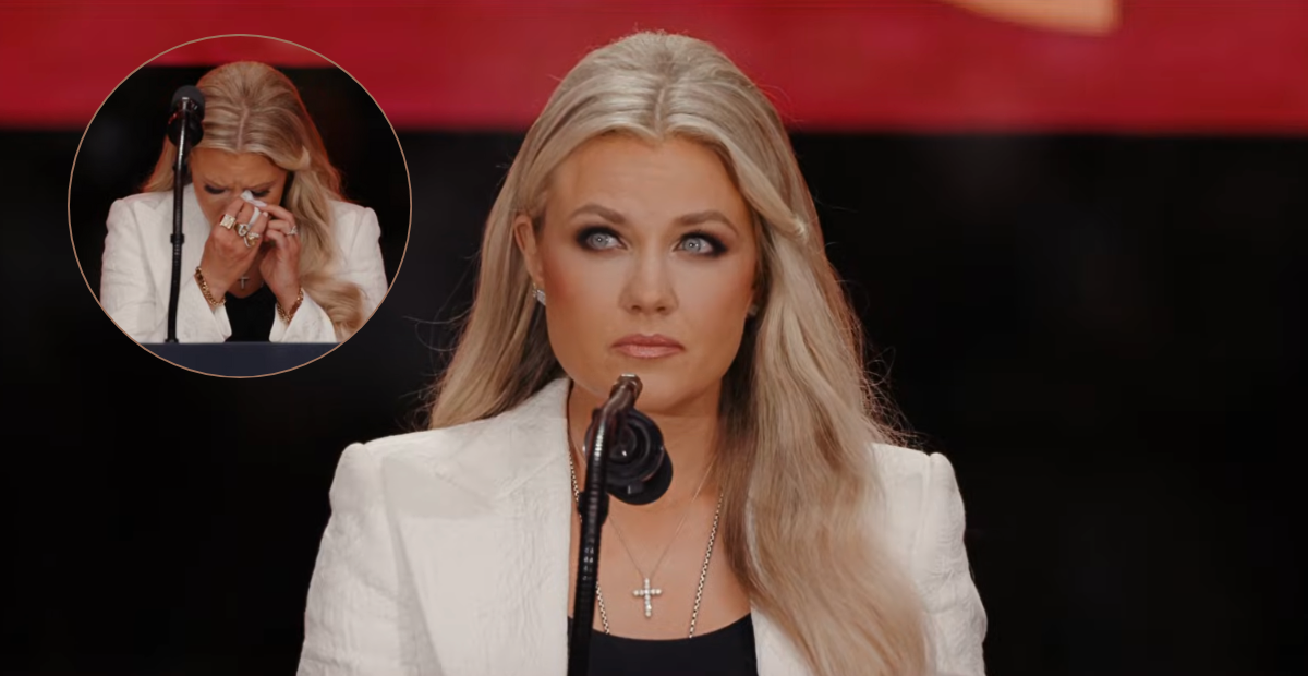 Erika Kirk Delivers Touching Eulogy At Her Husband Charlie’s Public Memorial Service
