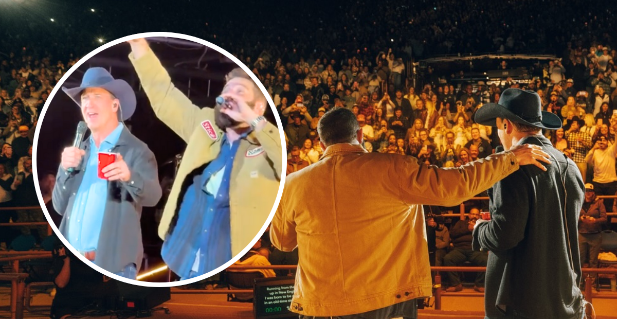 Peyton Manning Sings “Wagon Wheel” At Red Rocks With Jordan Davis