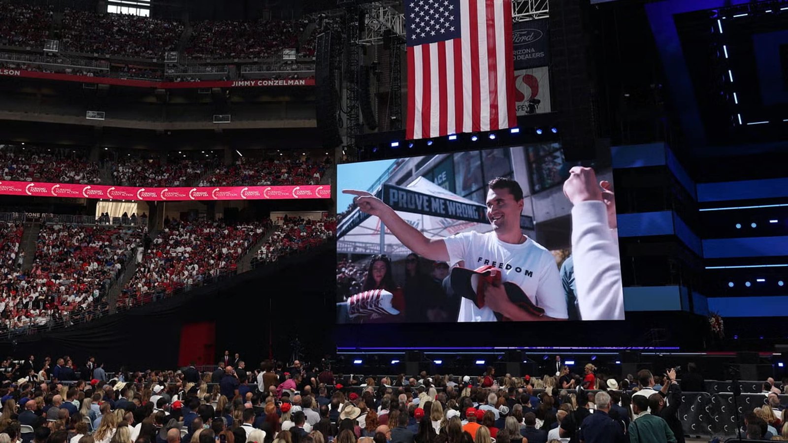 Tens of Thousands Pay Their Respects to Charlie Kirk at His Public Memorial Service