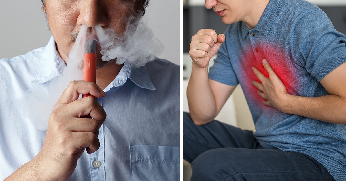 Man who vaped for 9 years issues terrifying warning after being hospitalized with “searing pain”