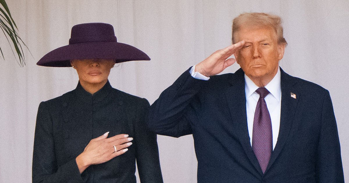 Melania Trump’s hat hides a secret message on state visit
