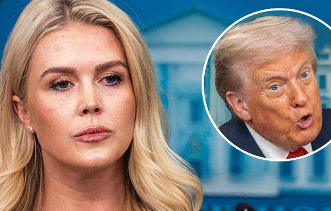 Trump under fire for ‘disgusting’ comment about Karoline Leavitt’s lips