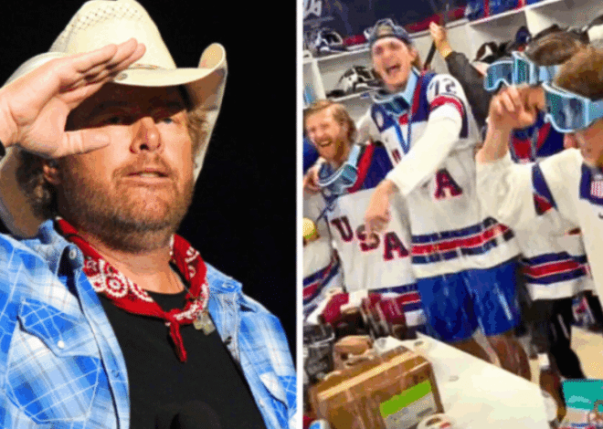 U.S. Men’s Hockey Team Celebrates Olympic Victory By Belting Toby Keith’s “Courtesy Of The Red, White And Blue”