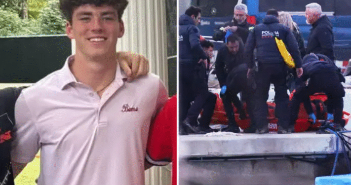 University of Alabama student James Gracey was alone when he accidentally fell and drowned, footage shows