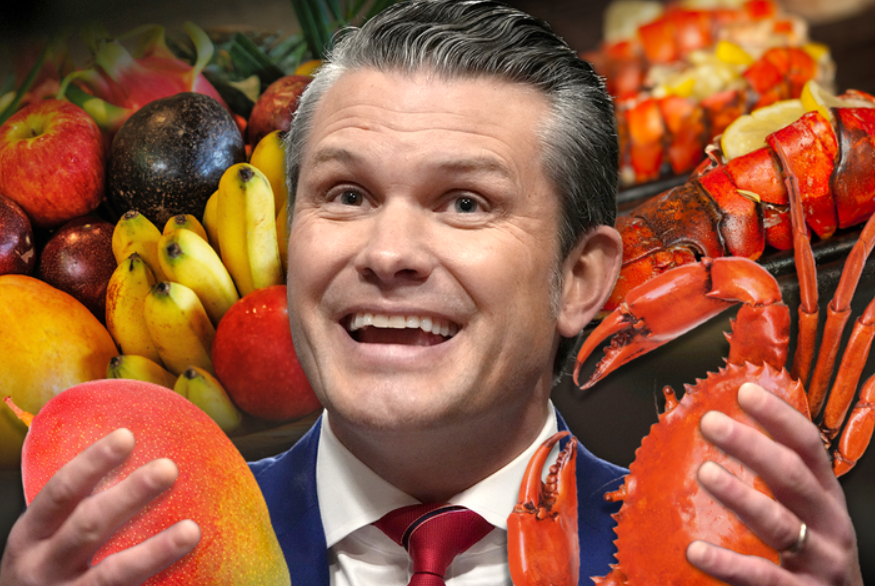 Pete Hegseth Blew Billion$ on Fruit Baskets, Lobster