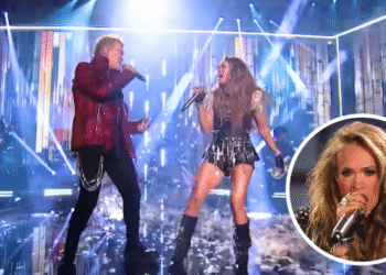 Carrie Underwood Gives Surprise Performance With Rock Icon On “Idol”