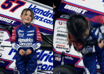 Kyle Larson’s 8-Year-Old Daughter Audrey Pays Tribute To Kyle Busch After Winning Dirt Track Race