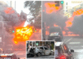 Insane video shows MTA car explode in huge NYC fireball near Wall Street’s Charging Bull