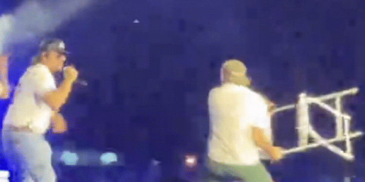 Gavin Adcock Hilariously Pranks Morgan Wallen With A Folding Chair In Gainesville