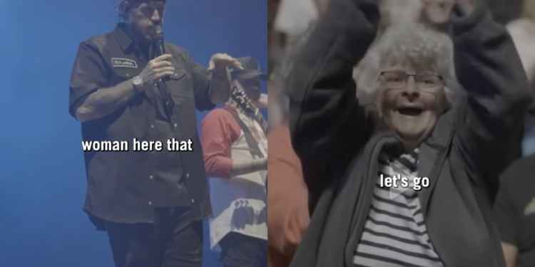 Jelly Roll Stops Show to Honor 80-Year-Old Fan Attending Her First-Ever Concert