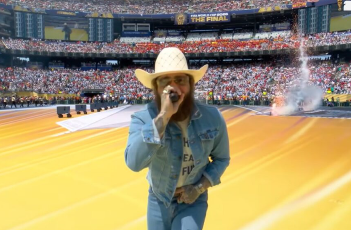 Post Malone Debuts New Song, “Chrome Heartbreaker,” At World Cup Final