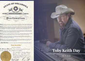 Krystal Keith Receives Proclamation As Oklahoma Celebrates The First Official ‘Toby Keith Day’