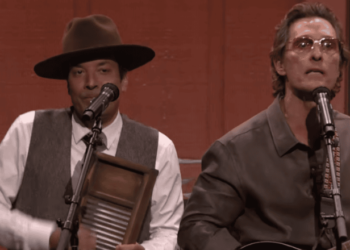 Matthew McConaughey And Jimmy Fallon Surprise Fans With Bluegrass Cover Of Ella Langley’s “Choosin’ Texas”