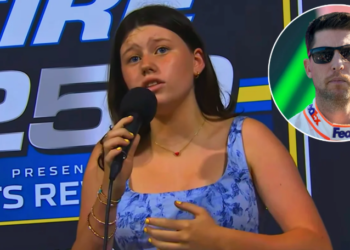 Denny Hamlin’s 13-Year-Old Daughter Delivers Special National Anthem Performance